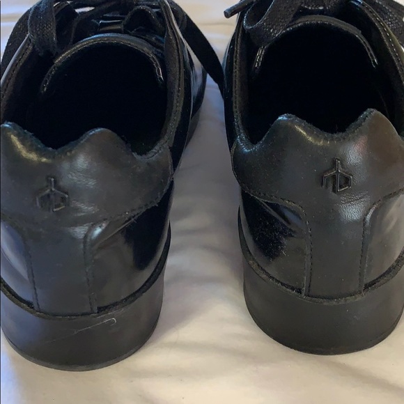 New Rag & Bone Black Leather Sneakers shoes - Picture 7 of 9